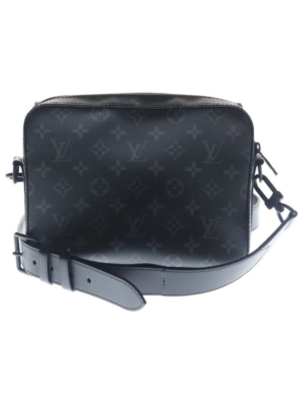 ★SOLD★ Louis Vuitton Monogram Eclipse Steamer Messenger Bag Black - Picture 2 of 6